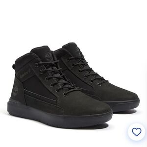 Timberland Allston Men's Premium Leather Sneaker Boot Lace Up Black Size 11M